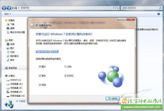 教你玩转Windows 7家庭网络共享